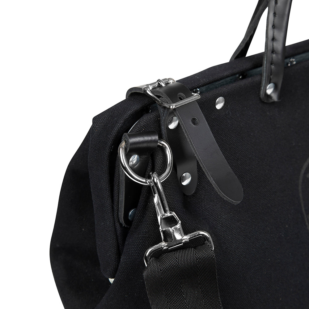 Deluxe Black Canvas Tool Bag, 16-Inch