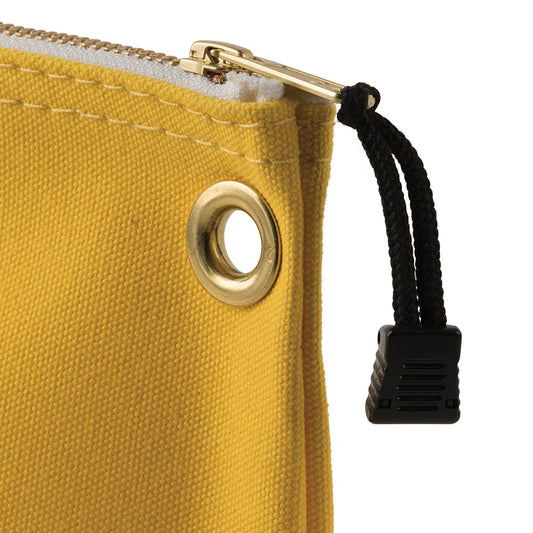 YEL Canvas Zipper Pouch, 16-Inch Tool Bag Storage Organizer, Yellow