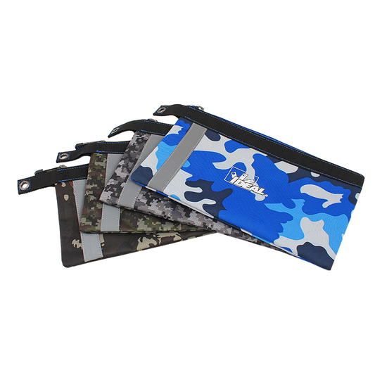 37-060 Pro Series Camo Flat Zipper Pouches, 4-Pack