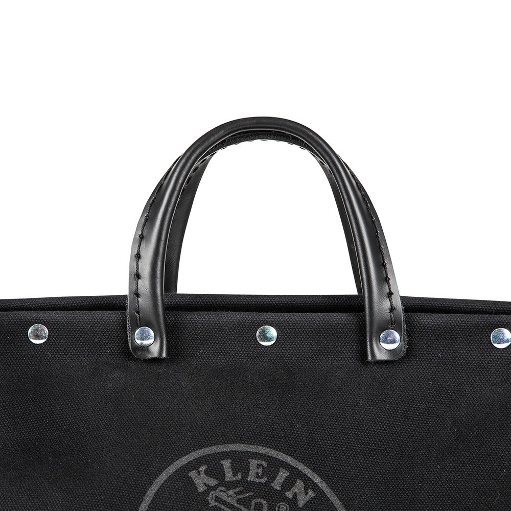 Deluxe Black Canvas Tool Bag, 16-Inch