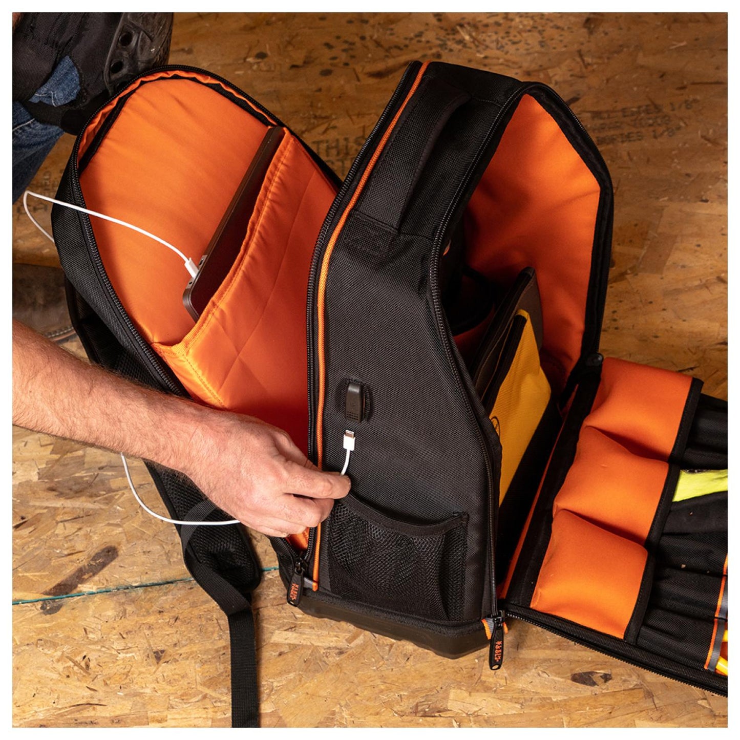 Tool Bag Backpack, 28 Pockets