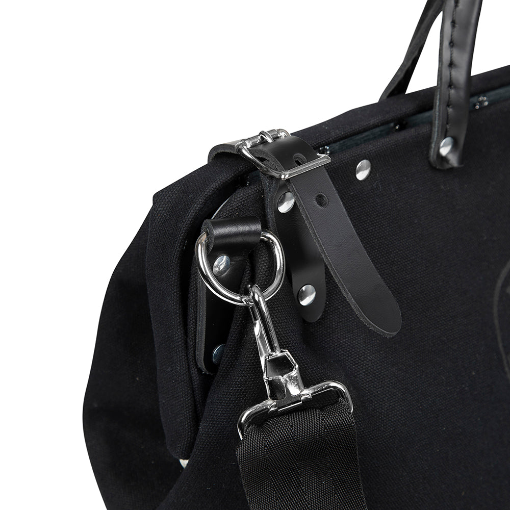 Deluxe Black Canvas Tool Bag, 18-Inch