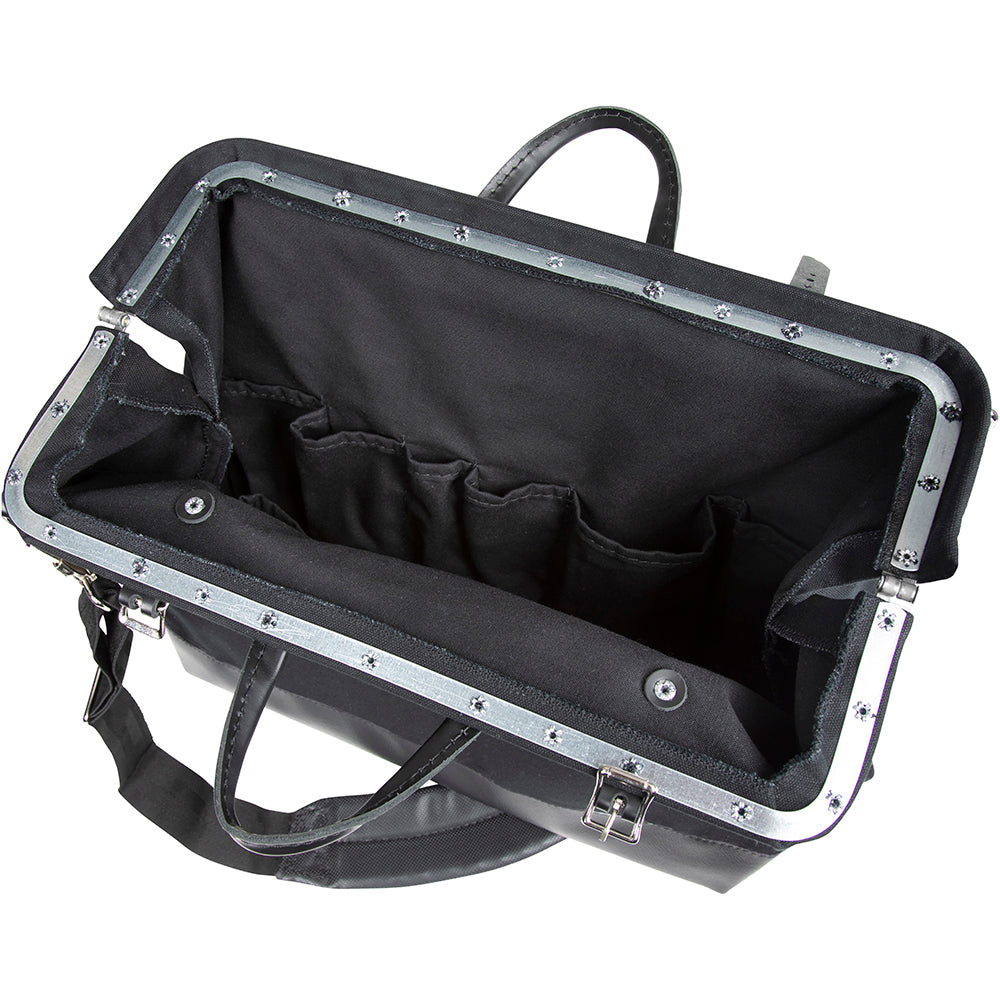 Deluxe Black Canvas Tool Bag, 18-Inch