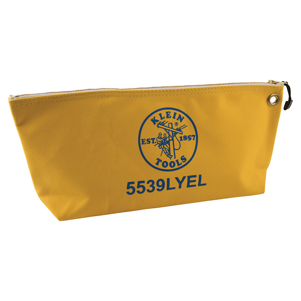 YEL Canvas Zipper Pouch, 16-Inch Tool Bag Storage Organizer, Yellow