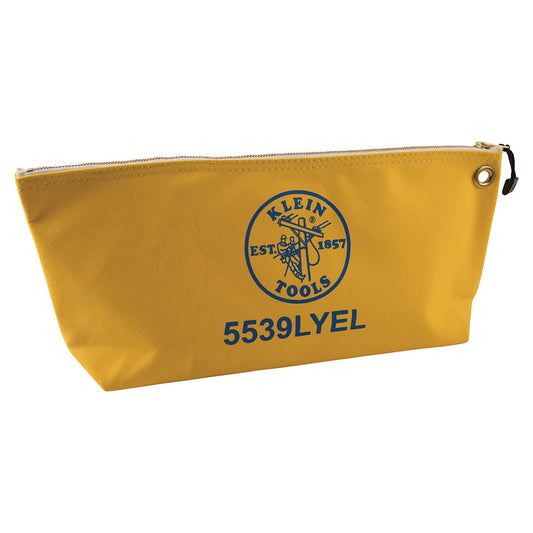 YEL Canvas Zipper Pouch, 16-Inch Tool Bag Storage Organizer, Yellow